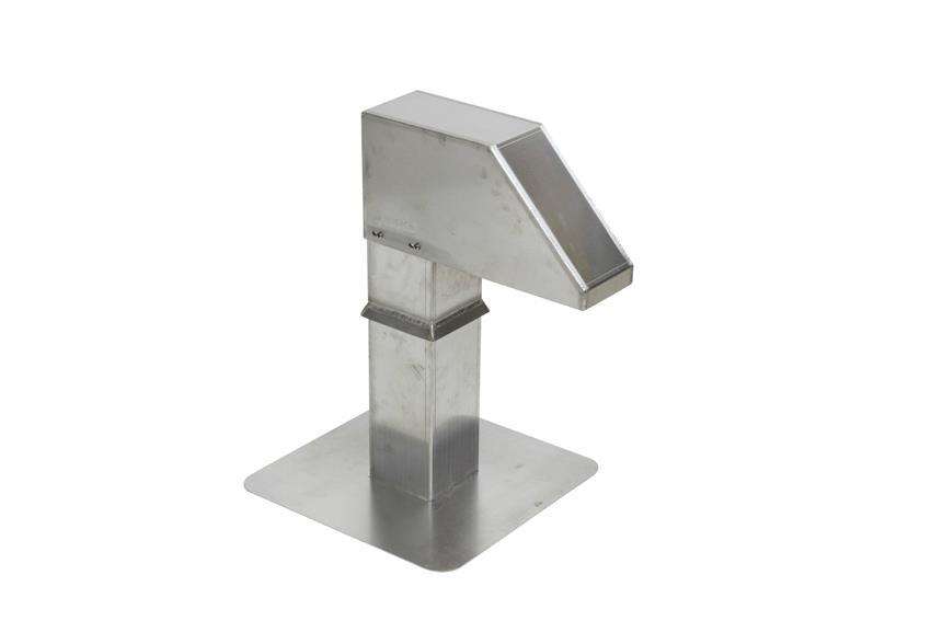 KUNSTSTOF DAKDOORVOER 125X125 MM
