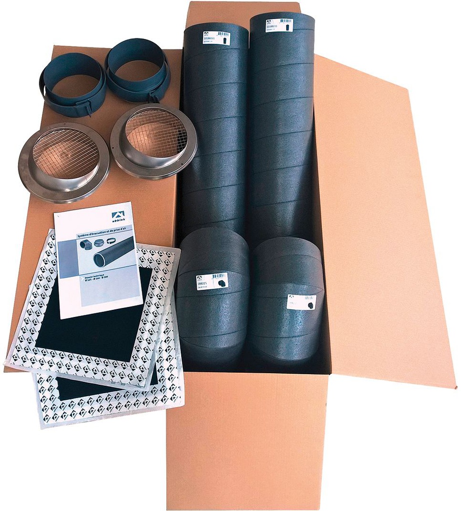 Kit de raccordement pour chaufe-eaux thermodynamique Ø160mm