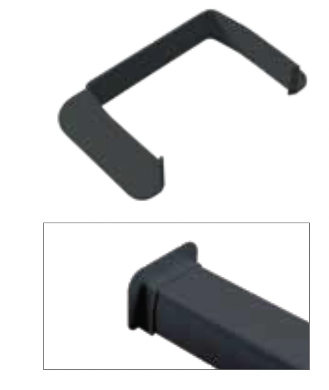 Rosette Murale Optimal-110 NOIR (10pcs/boite)
